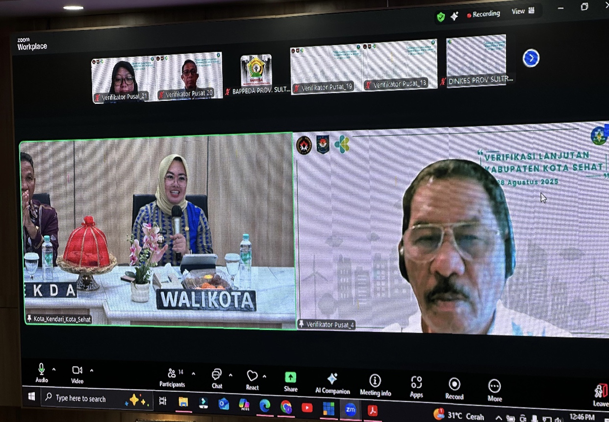 Tim Verifikator Kemenkes Puji Paparan Komprehensif Wali Kota Kendari Siska Karina Imran dalam Penilaian Kota Sehat