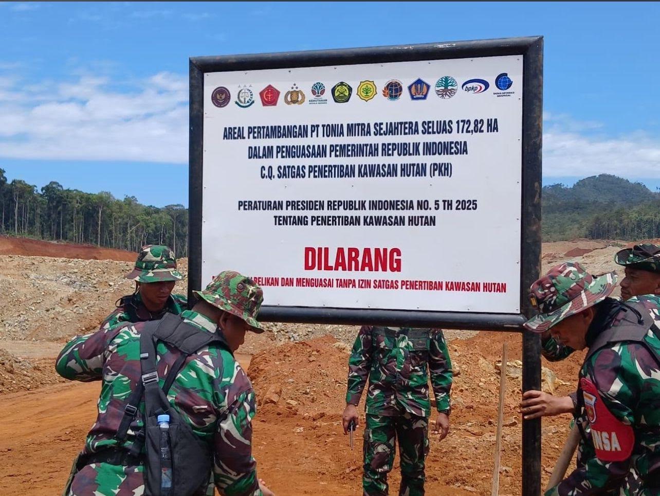 Tim Khusus Presiden Prabowo Segel Tambang Nikel Gubernur Sultra PT TMS di Bombana