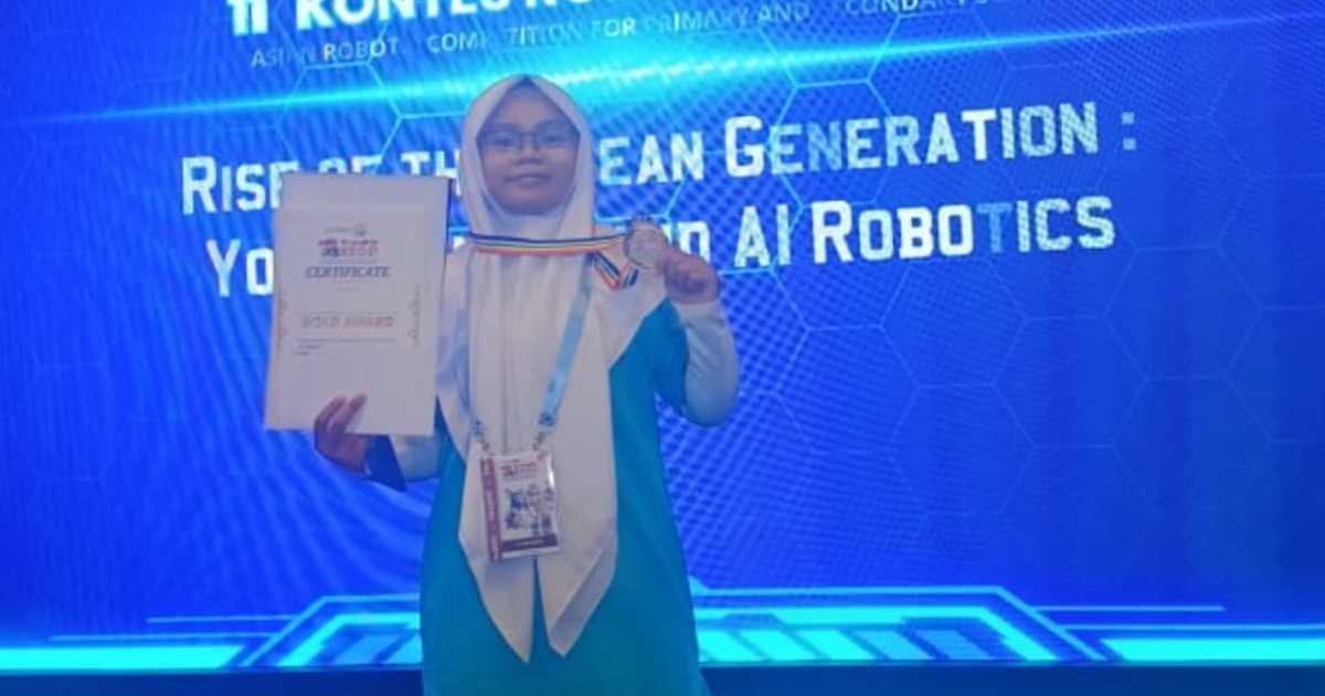 Siswi MAN 1 Kendari Juarai Kontes Robotik di Kancah Internasional, Kalahkan Ratusan Pelajar Dari Berbagai Negara di Asian